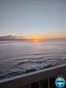 Vue sur l'île d'Elbe, matin du 6 Décembre 2024